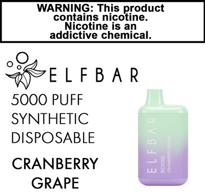 Elfbar Synthetic Disposable Cranberry Grape 50mg