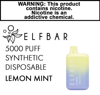 Elfbar Synthetic Disposable Lemon Mint 50mg