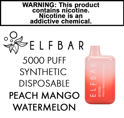 Elfbar Synthetic Disposable Peach Mango Watermelon 50mg