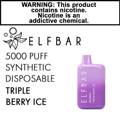 Elfbar Synthetic Disposable Triple Berry Ice 50mg