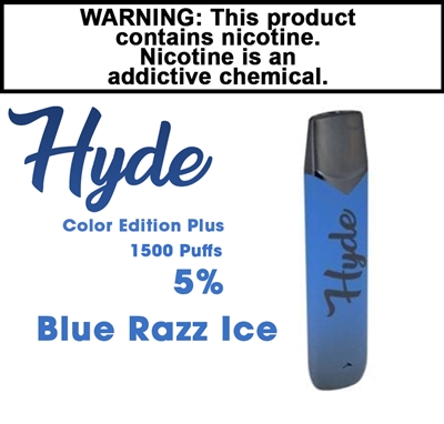 Hyde Plus Disposable Blue Razz Ice 50mg