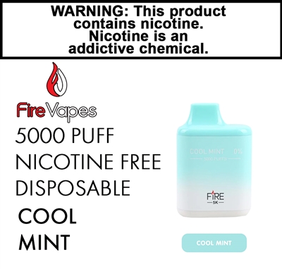 Fire Float 5K Zero Nicotine Disposable Cool Mint