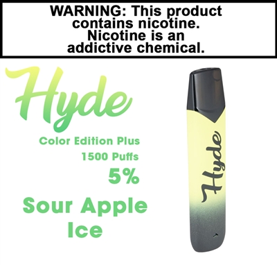 Hyde Plus Disposable Sour Apple Ice 50mg