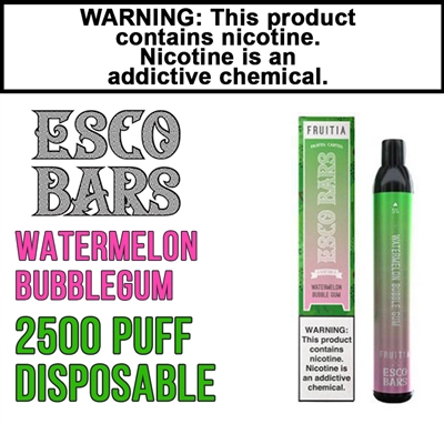 Esco Bar Watermelon Bubble Gum 50mg