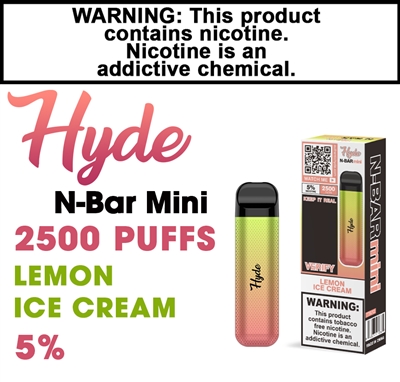 Hyde N-Bar Mini Lemon Ice Cream 50mg