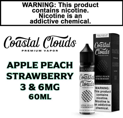 Coastal Clouds Apple Peach Strawberry 60mL