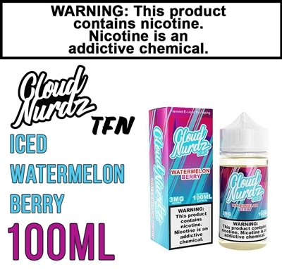 Cloud Nurdz TFN Iced Watermelon Berry 100mL