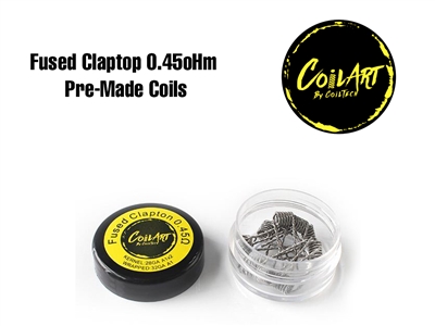 Coil Art - Fused Clapton 0.45oHm Pre-Made Coils