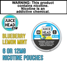 Juice Head ZTN Pouches 20 Pack Blueberry Lemon Mint