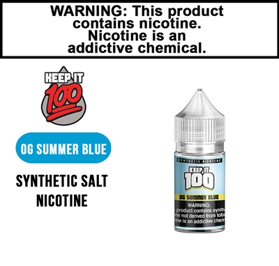 Keep It 100 Synthetic Salts OG Blue Summer 30mL