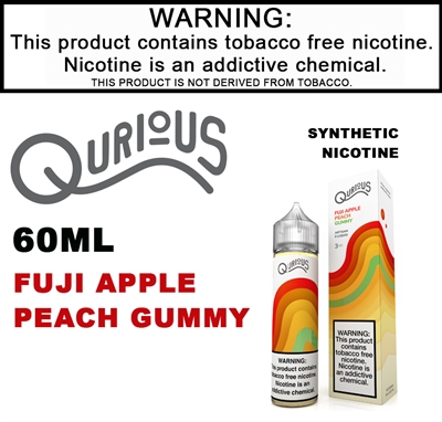 Qurious Synthetic Fuji Apple Peach Gummy 60mL