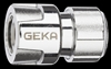 GEKA QuickConnect WITHOUT Water Stop - For RAW CUT 5/8" ID hose-end, allowing QC to a male Tap Plug from Sprayer, Wand or Sprinkler - 46.0802.9