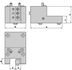 ABX-C20-60: ABXC2060: MIYANO Turing Holder  External Coolant ABX-C20-60