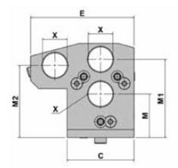 BNAB25x3-79 : MIYANO Three Position Boring Bar Holder