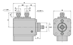 BNADF3811X273: Miyano Radial Milling and Drilling Double Heads BNA-DF38-11X2-73