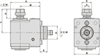 BNADF381659:Miyano Radial Milling and Drilling Head BNA-DF38-16-59