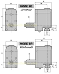 RADIAL DRILLING & MILLING BACKWARD HEAD