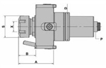 DW220-5480-DA45-ER20 : VDI Axial Milling & Drilling Holder BMT-5480