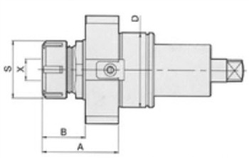 DW220-DA45-20K : VDI Axial Milling & Drilling Holder BMT w/ Internal Coolant, Chevalier FNL-220