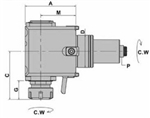 DW230-5480-DF55-25-60 : VDI Axial Milling & Drilling Holder BMT-5480