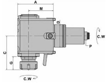 DW230-5480-DF55-25-60 : VDI Axial Milling & Drilling Holder BMT-5480