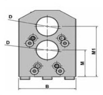 DW230-B32x2-85 : Double Boring Holder BMT55