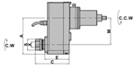 DW300-DA65-20-80 : VDI Axial Offset Holder BMT