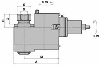 DW300-DB65-32-125 : VDI Radial Milling & Drilling Holder Offset BMT