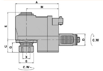 SH-BR40-M-1809-32-100: SH-BR40-M-1809-32-100 : MURATEC Radial Milling & Drilling Head Offset