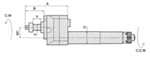 TADA25OF30127C: TADA25OF30127C : TAKAMAZ Axial Milling & Drilling Head/Offset