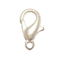 Lobster Clasp 12mm Matte Silver
