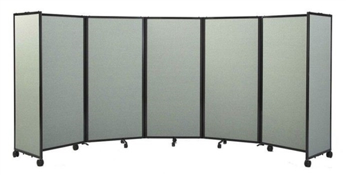 6Ft Tall Portable Room Divider Partition on Wheels