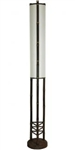 59" Koru Asian Urban Bamboo Floor Lamp