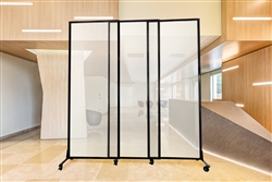 Medi-Wall Quick-Wall Sliding Portable Partition (Choose 5'10", 6'8", 7'4" Heights)