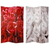 6 ft. Tall Double Sided Roses Room Divider