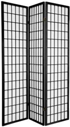 6 ft. Tall Window Pane Shoji Screen-(more panels & finishes)