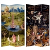 7 ft. Tall Double Sided Garden of Delights Canvas Room Divider Screen