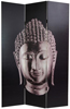 6 ft. Tall Double Sided Buddha Canvas Room Divider