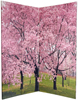 6 ft. Tall Double Sided Cherry Blossoms Room Divider 4 Panel