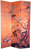 6 ft. Tall Double Sided Chinese Landscapes Canvas Room Divider