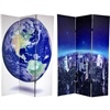 6 ft. Tall Double Sided Earth Room Divider