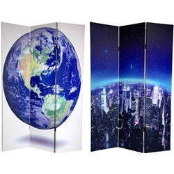 6 ft. Tall Double Sided Earth Room Divider