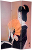 6 ft. Tall Double Sided Geisha Room Divider