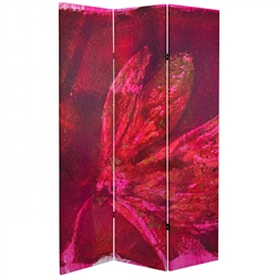 6 ft. Tall Double Sided Four Seasons Canvas Room Divider Screen