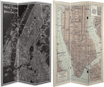 6 ft. Tall Double Sided Map of New York City