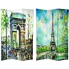6 ft. Tall Double Sided Paris Room Divider