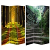 6 ft. Tall Double Sided Trail of Joy Canvas Room Divider Screen