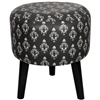 Black Damask Stool