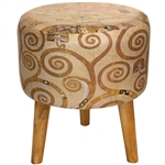 Klimt Tree of Life Stool