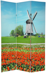 6 ft. Tall Double Sided Windmills Room Divider